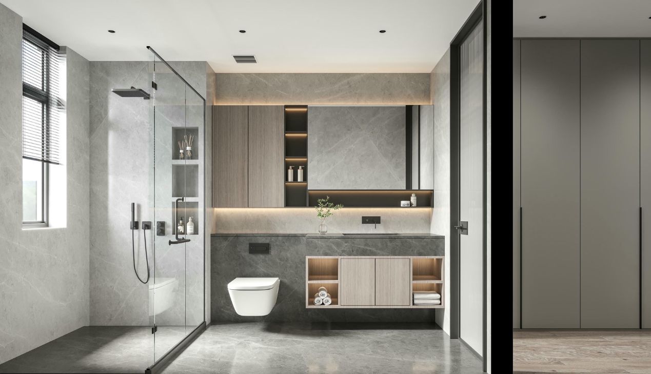 Gỗ MFC lõi xanh cho khu vực phòng tắm