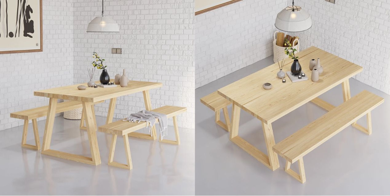 Gỗ thông phù hợp với nội thất không chịu lực cao