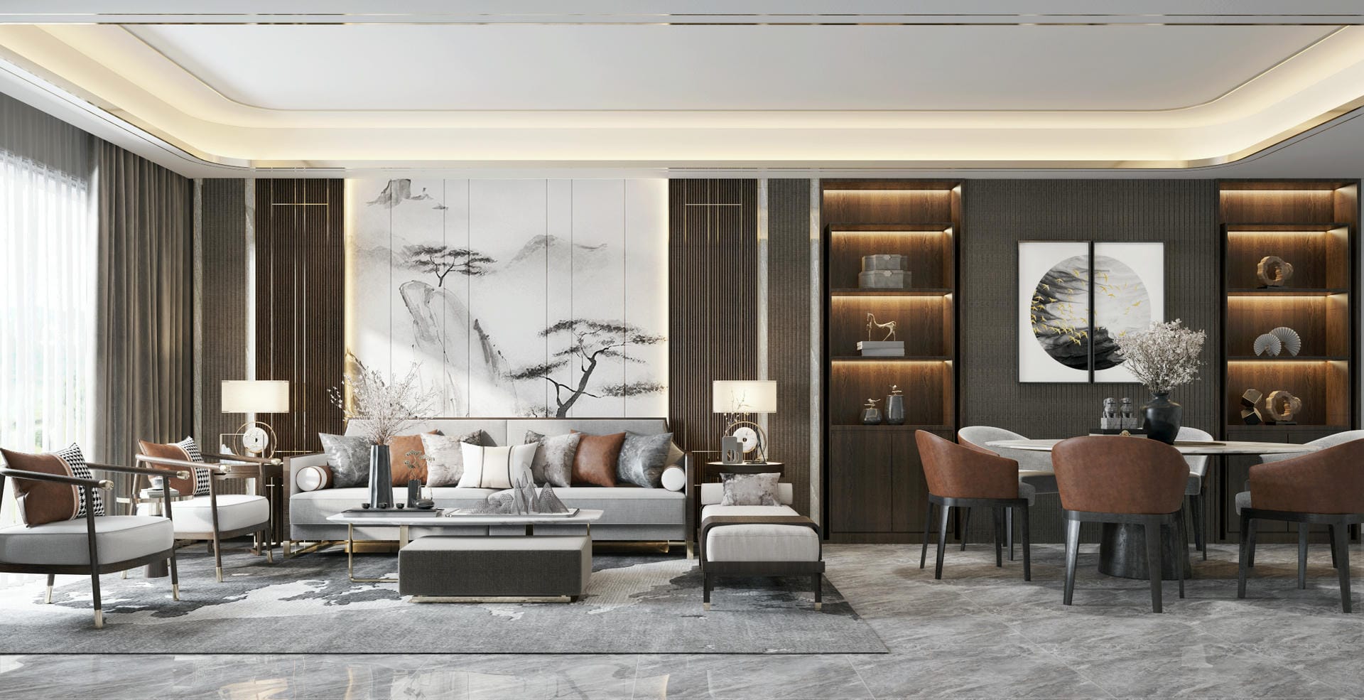 Kệ gỗ trang trí phòng khách độc đáo Kệ gỗ trang trí phòng khách độc đáo