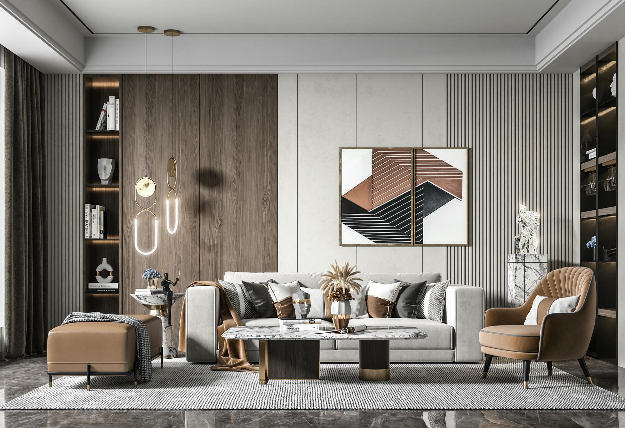 Kệ góc tường tiết kiệm diện tích