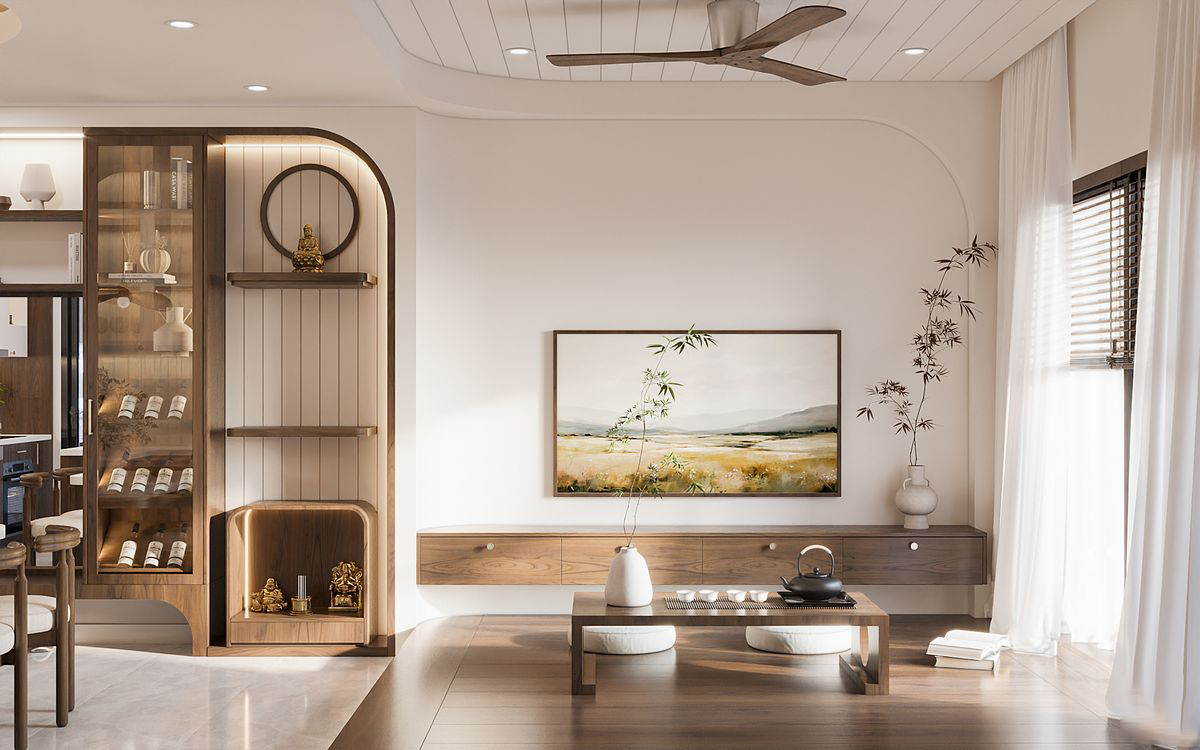 Kệ rượu bằng gỗ trang trí phòng khách Kệ rượu bằng gỗ trang trí phòng khách