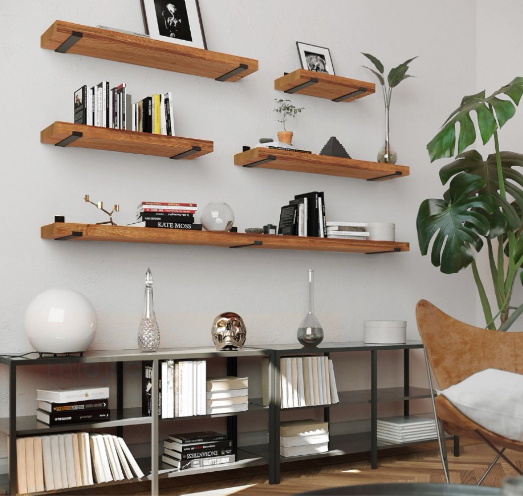 Kệ trang trí kết hợp tủ sách