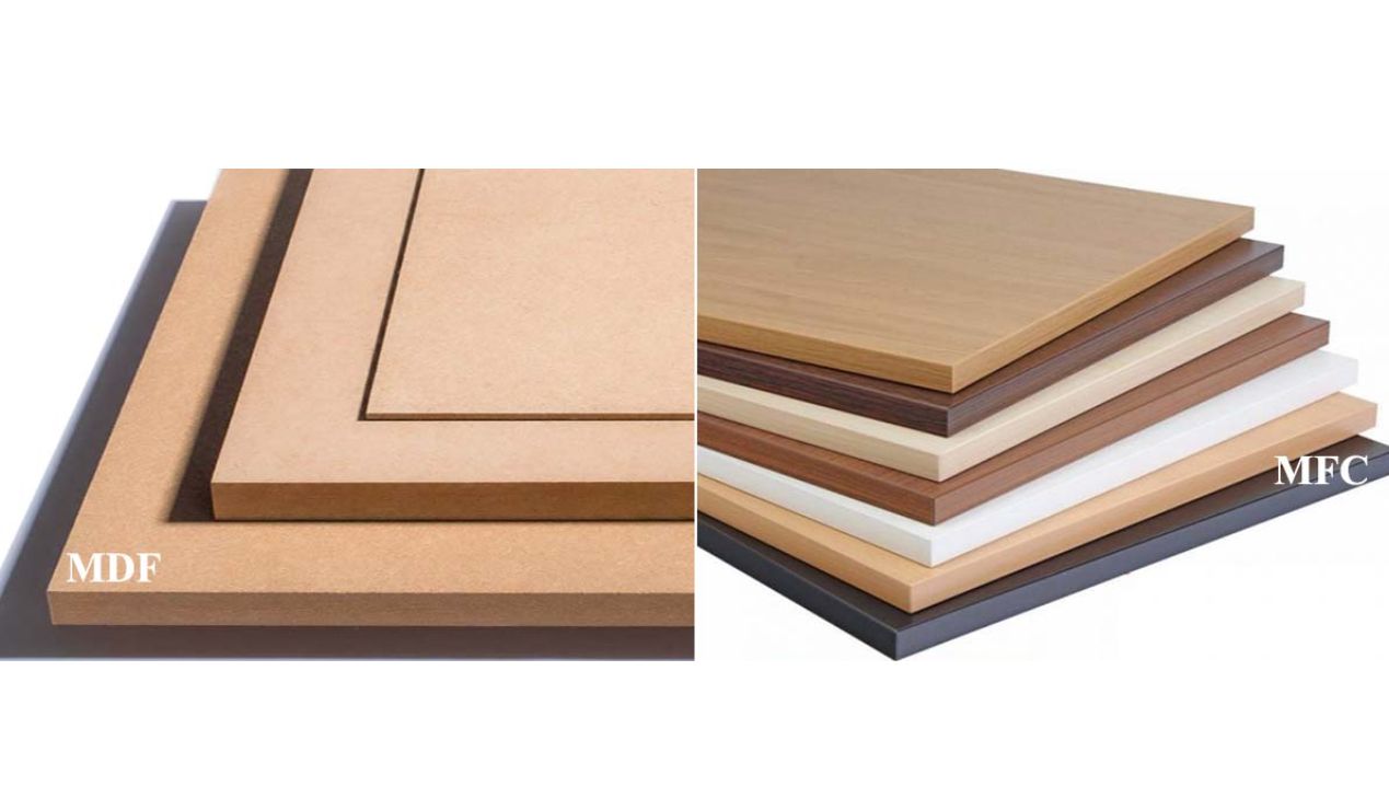 Khác nhau cơ bản giữa gỗ MDF và MFC