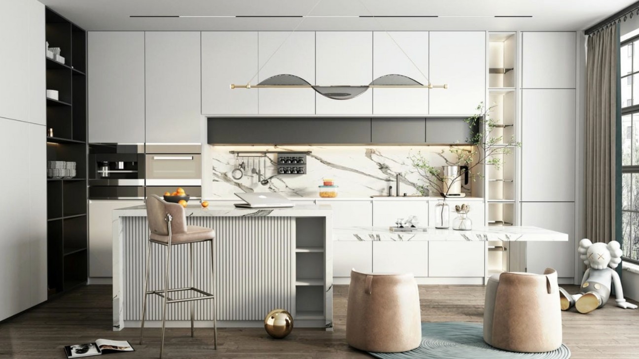 Khung tủ bếp bền bỉ với chất liệu gỗ công nghiệp chất lượng cao Khung tủ bếp bền bỉ với chất liệu gỗ công nghiệp chất lượng cao