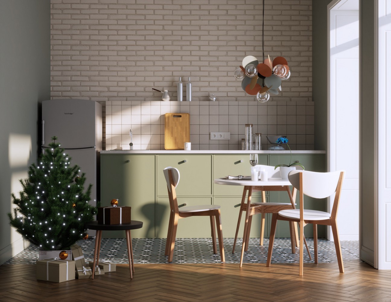Lắp đặt tủ bếp nhựa mini dễ dàng