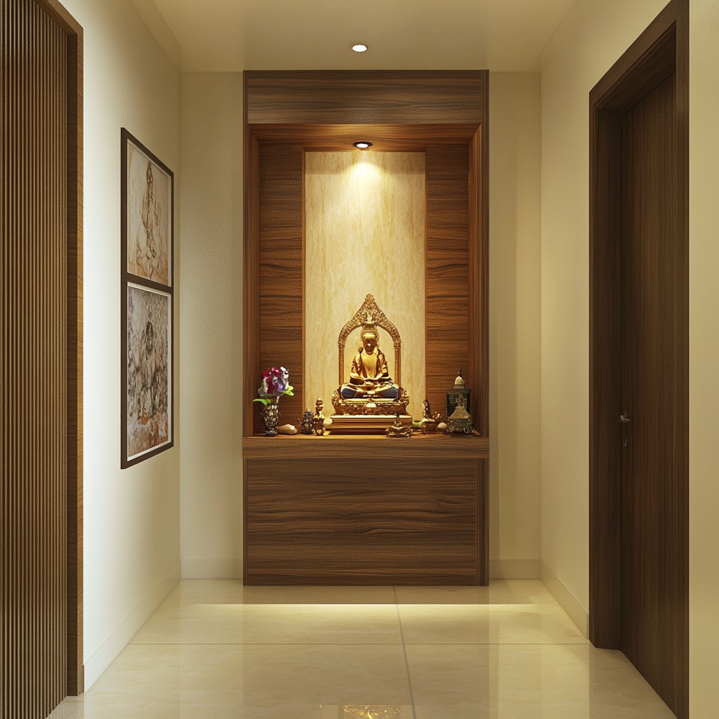 Mẫu bàn thờ Phật thiết kế riêng