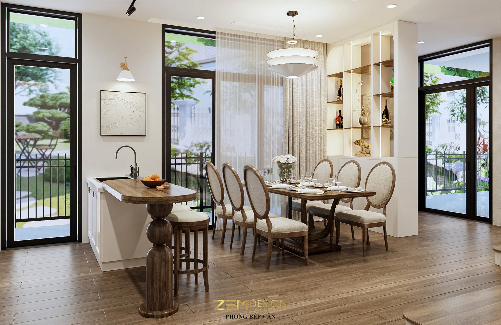 Mẫu thi công bếp đẹp Mẫu thi công bếp đẹp
