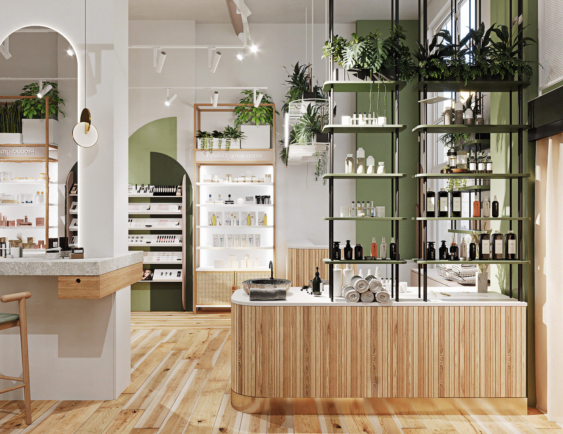Mẫu thiết kế thi công shop đẹp
