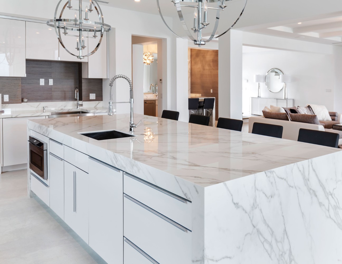 Mẫu thiết kế tủ bếp nhựa composite đẹp