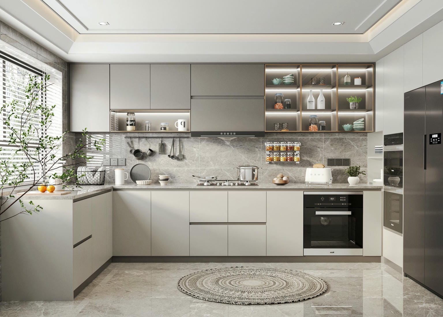 Mẫu tủ bếp gỗ công nghiệp đẹp tối ưu cho gia đình trẻ