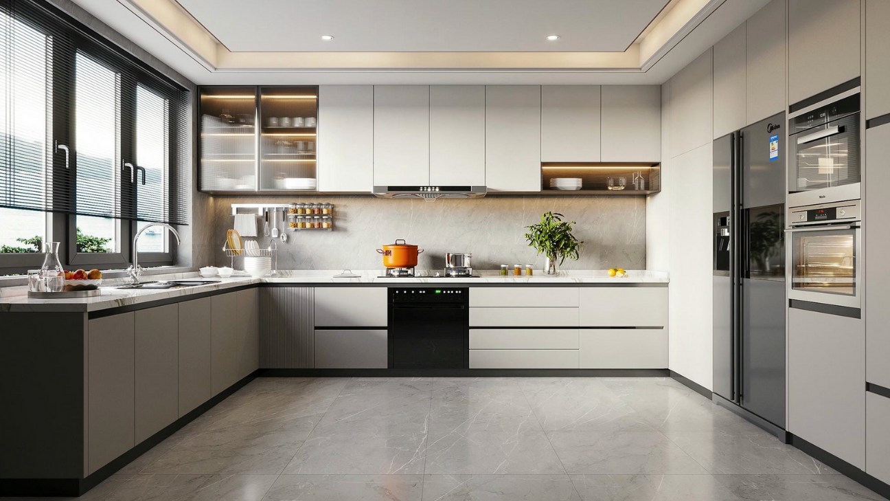 Mẫu tủ bếp gỗ công nghiệp đẹp Mẫu tủ bếp gỗ công nghiệp đẹp