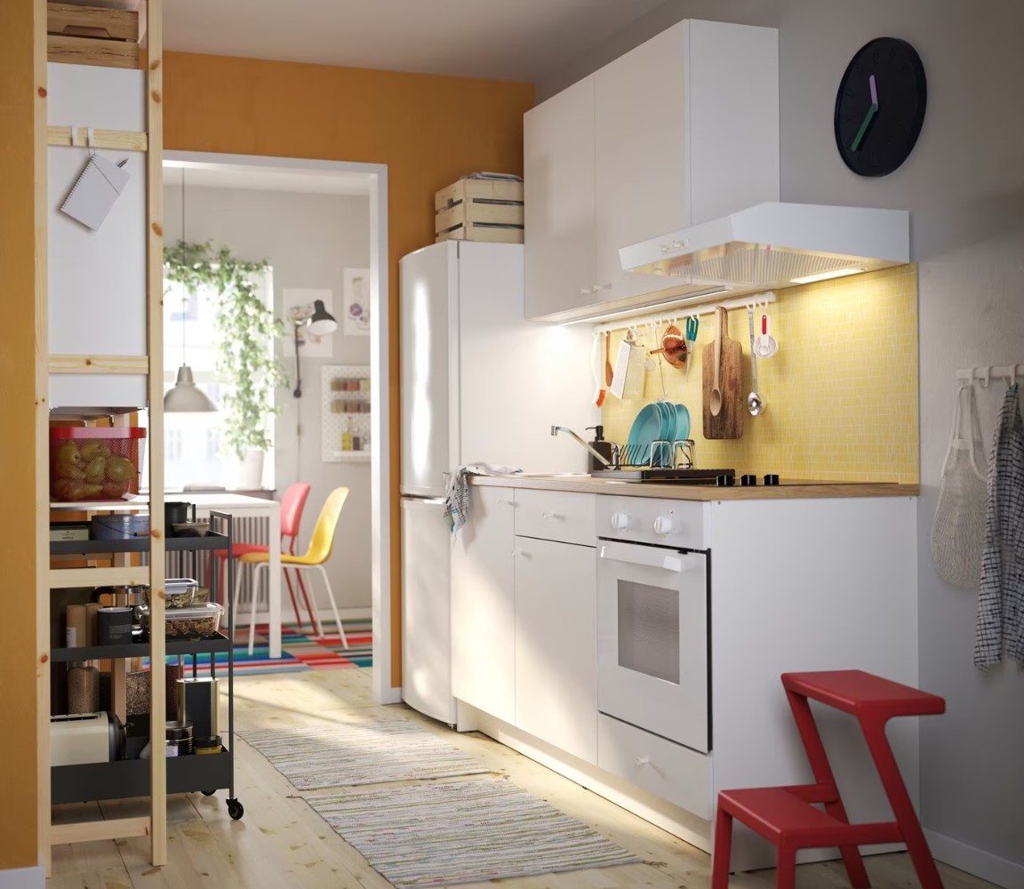 Mẫu tủ bếp mini tiện lợi cho nhà nhỏ