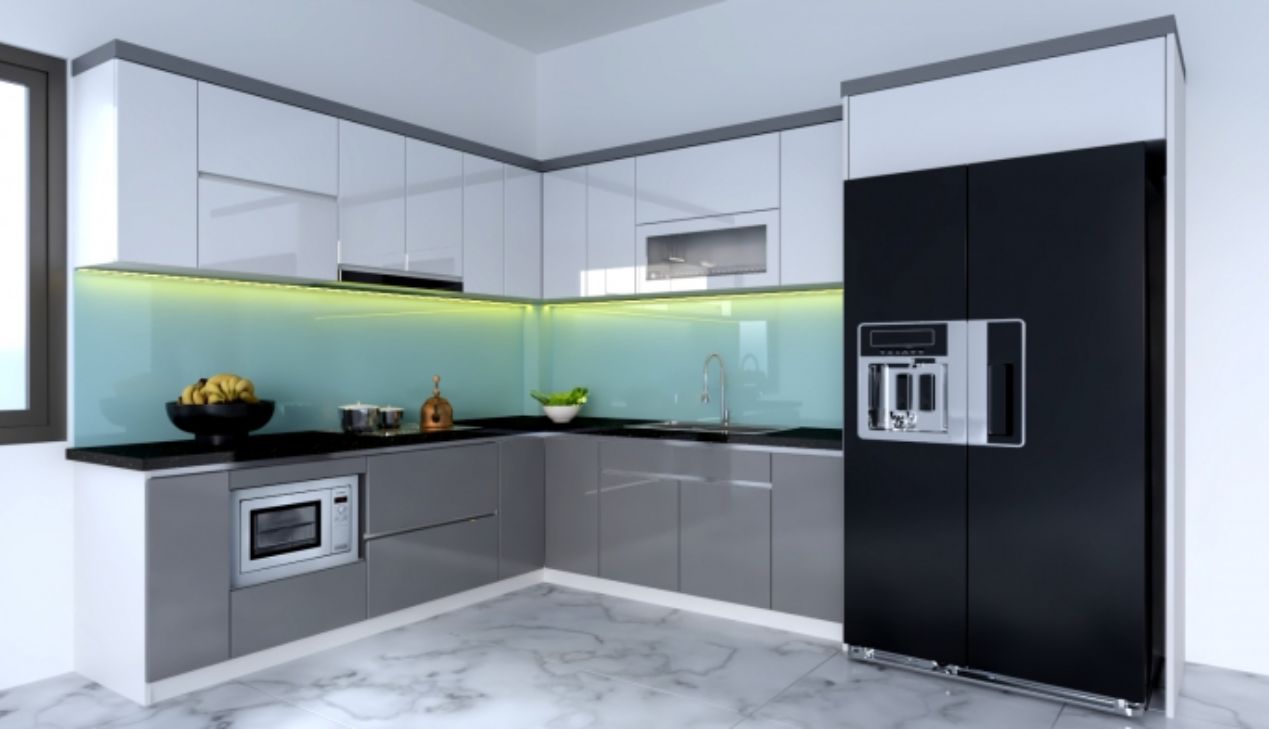 Mẫu Tủ Bếp Nhựa Chữ L Gọn Đẹp Mẫu Tủ Bếp Nhựa Chữ L Gọn Đẹp