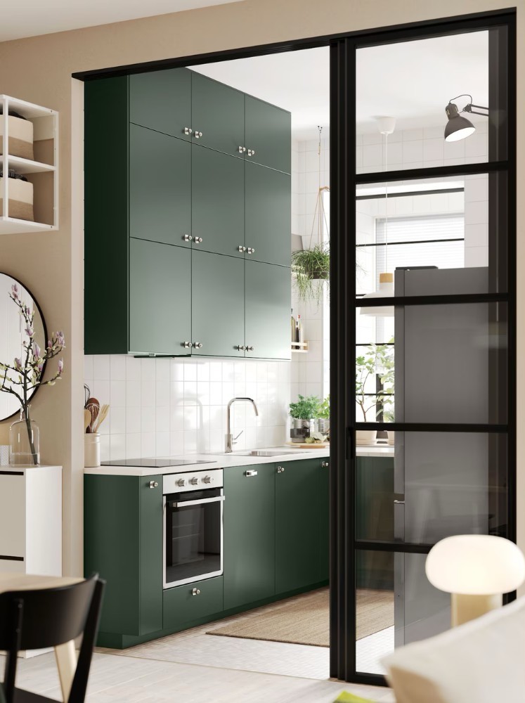Mẫu tủ bếp nhựa mini 2025