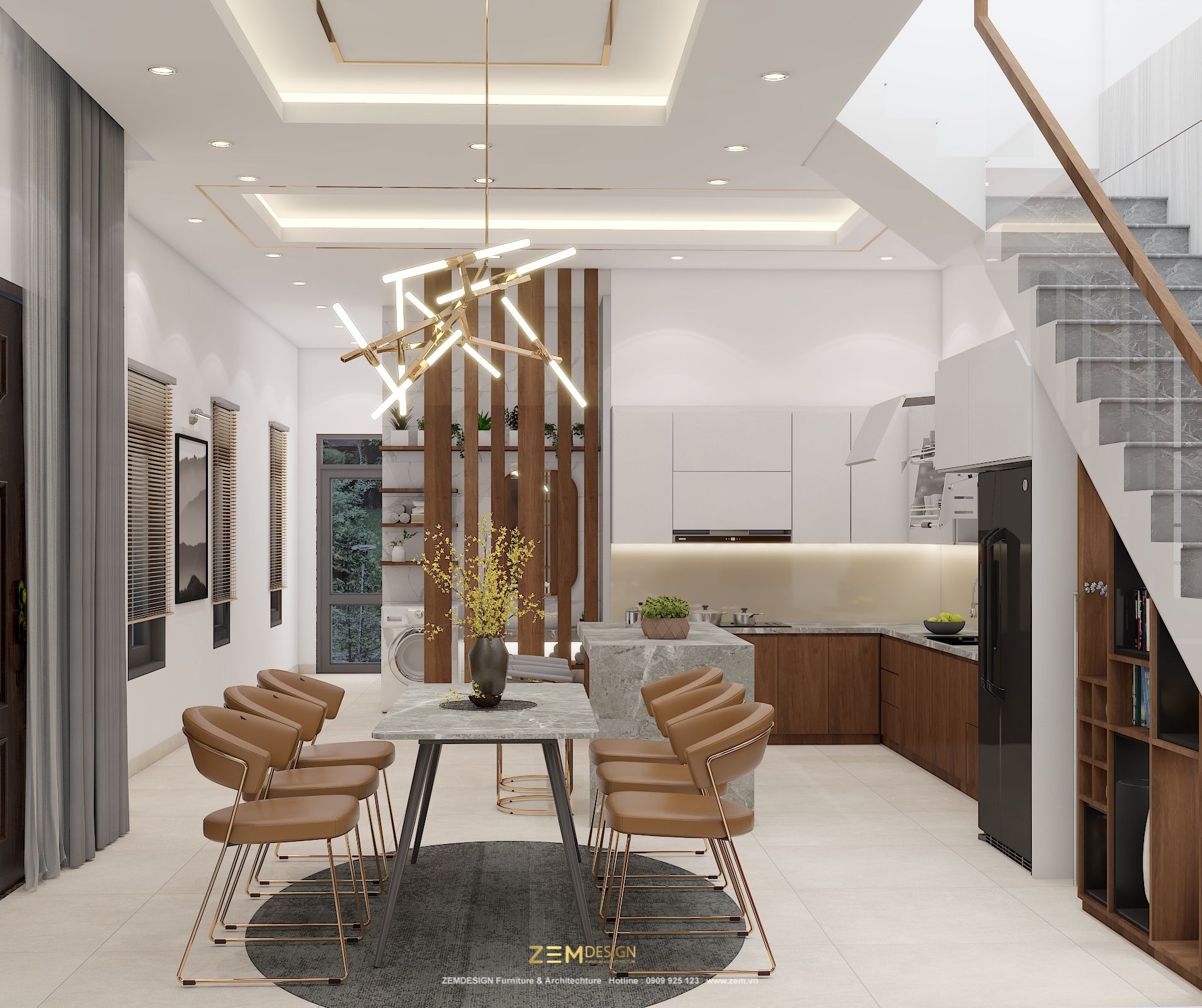 Mẫu ý tưởng thiết kế phòng bếp dưới gầm cầu thang Mẫu ý tưởng thiết kế phòng bếp dưới gầm cầu thang