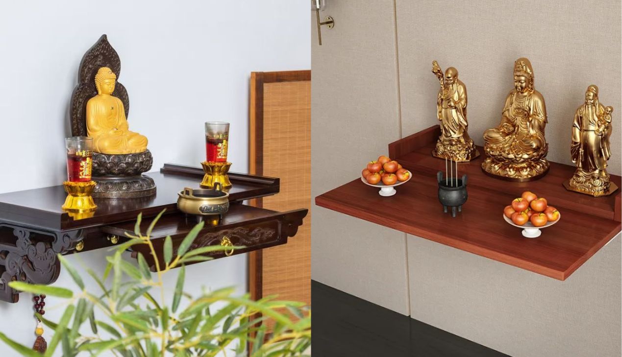 Nguyên tắc trong bố trí bàn thờ treo tường