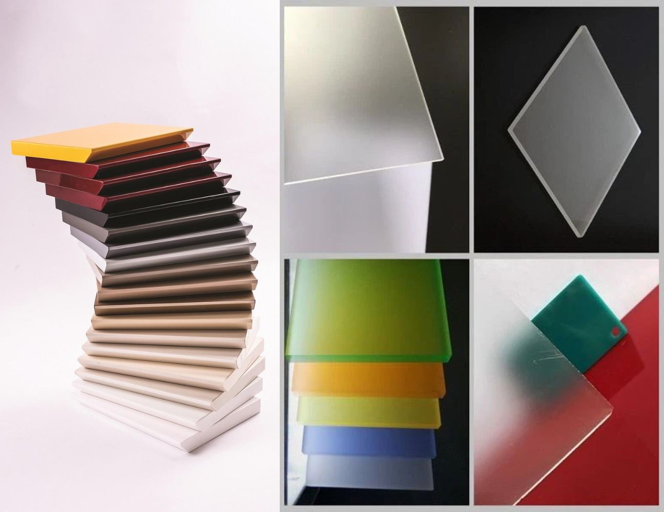 Phân biệt acrylic bóng và mờ