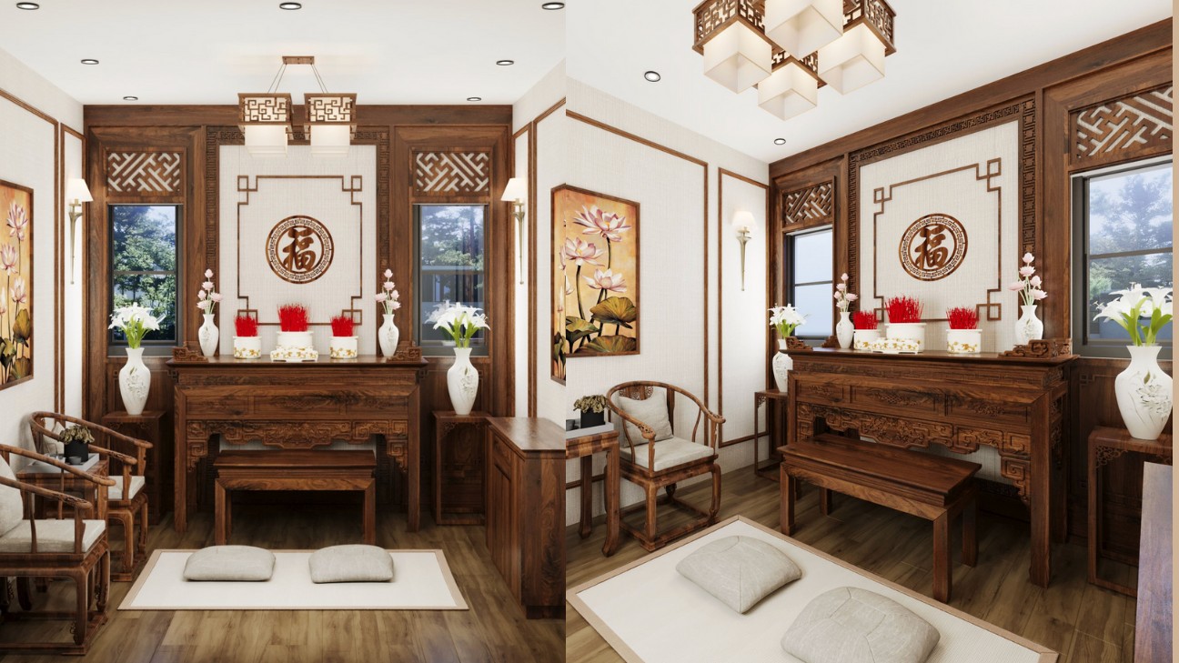 Phòng thờ nhỏ đẹp cho căn hộ tối ưu diện tích Phòng thờ nhỏ đẹp cho căn hộ tối ưu diện tích