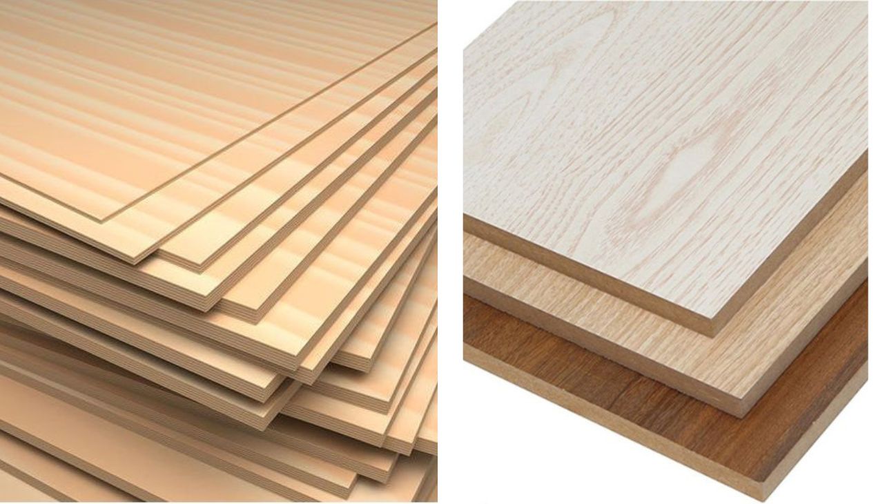 So sánh cấu tạo và độ bền giữa Plywood và MDF