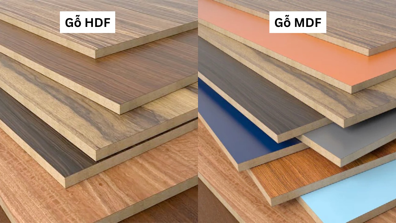 So sánh gỗ HDF và MDF So sánh gỗ HDF và MDF