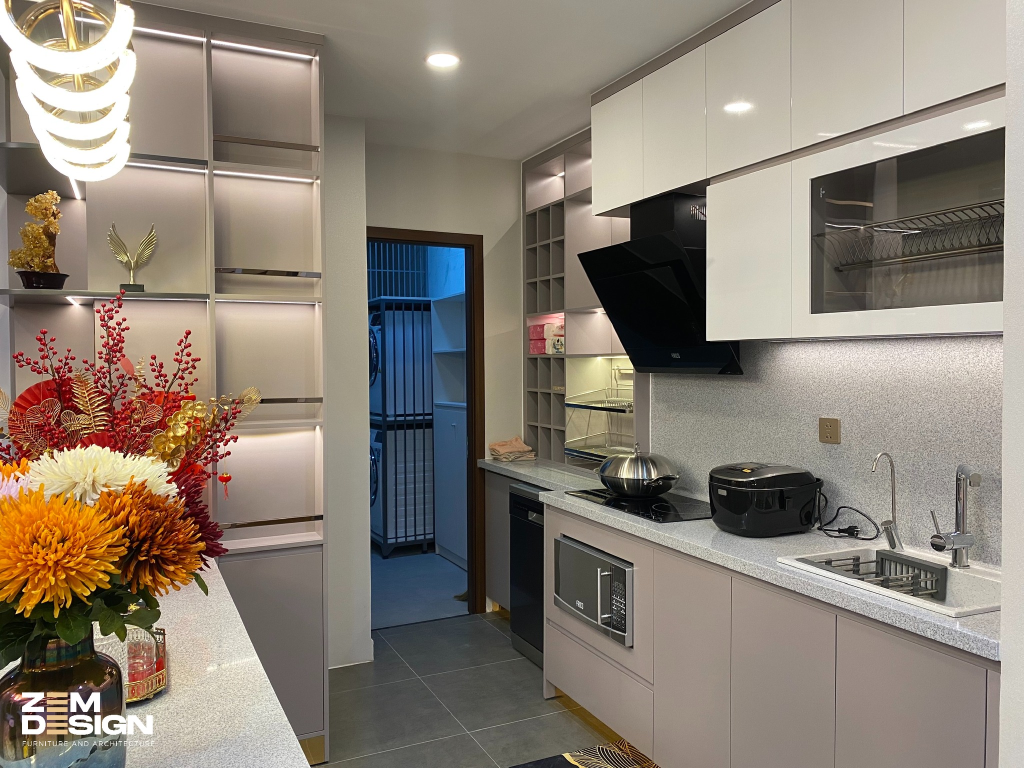Thi công nội thất tủ bếp tiện nghi Thi công nội thất tủ bếp tiện nghi