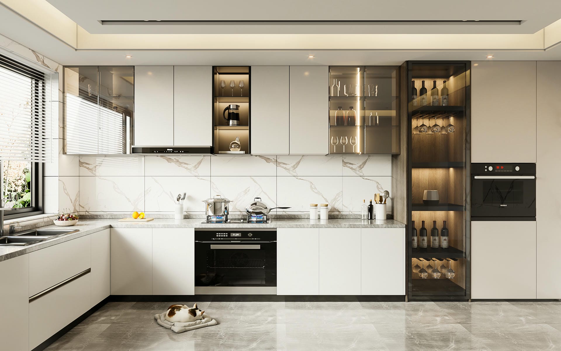 Thiết kế bếp hình chữ L Thiết kế bếp hình chữ L