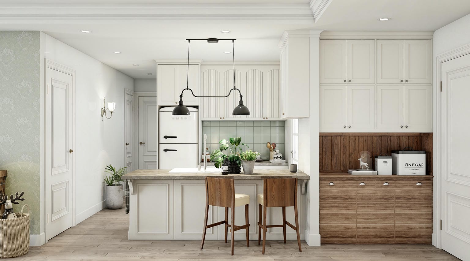 Thiết kế nội thất đẹp cho khu vực bếp nhỏ Thiết kế nội thất đẹp cho khu vực bếp nhỏ