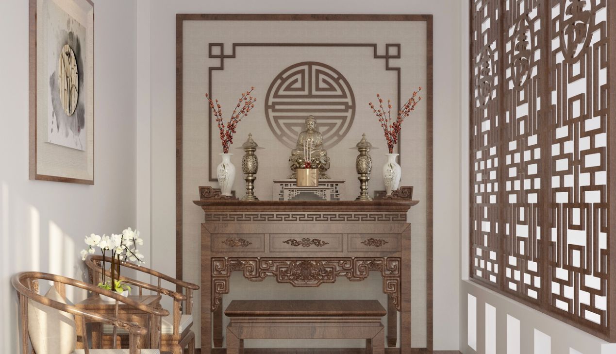Thiết kế phòng thờ hợp phong thủy