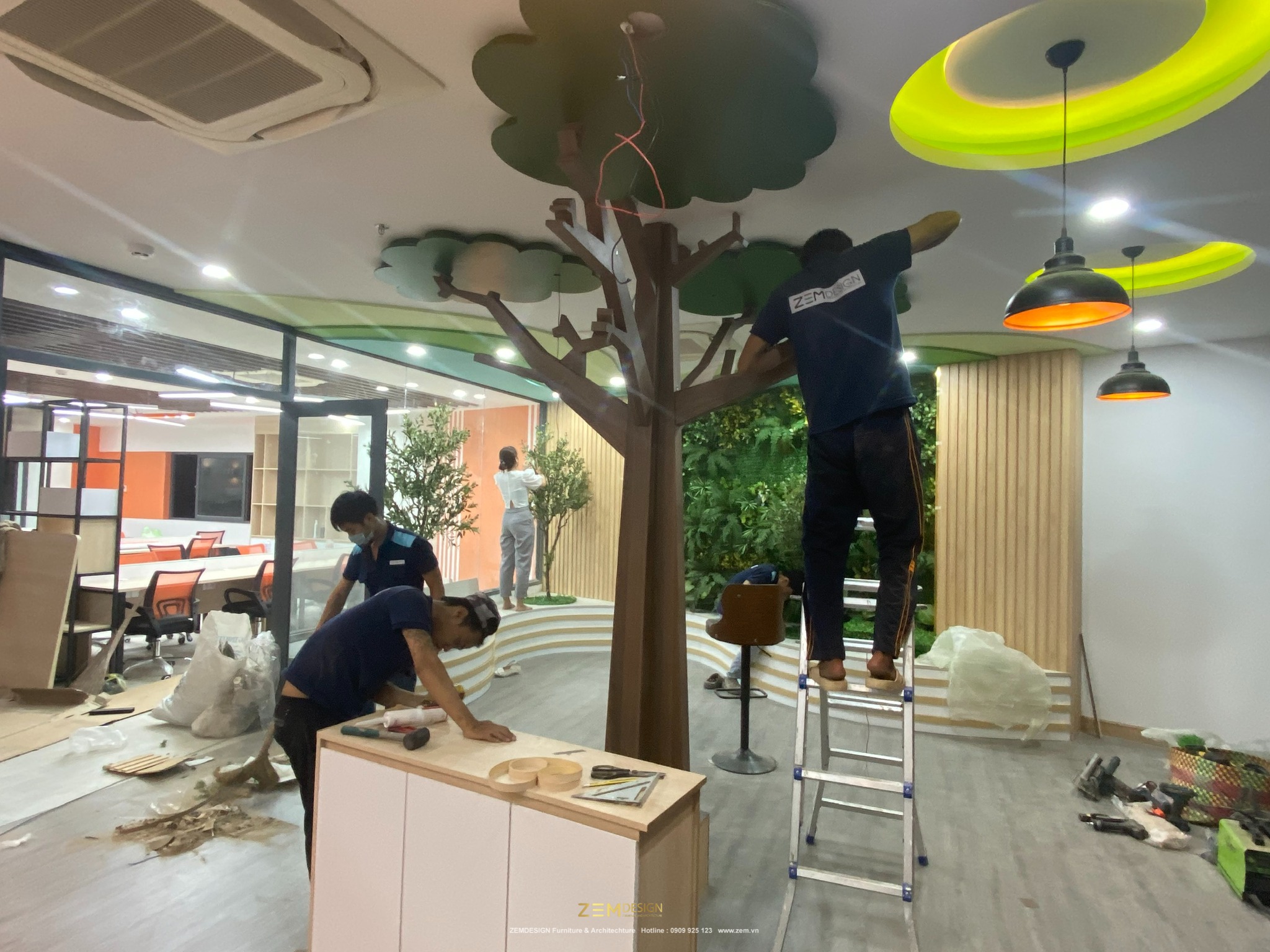Thiết kế thi công nội thất sảnh ngoài văn phòng Thiết kế thi công nội thất sảnh ngoài văn phòng