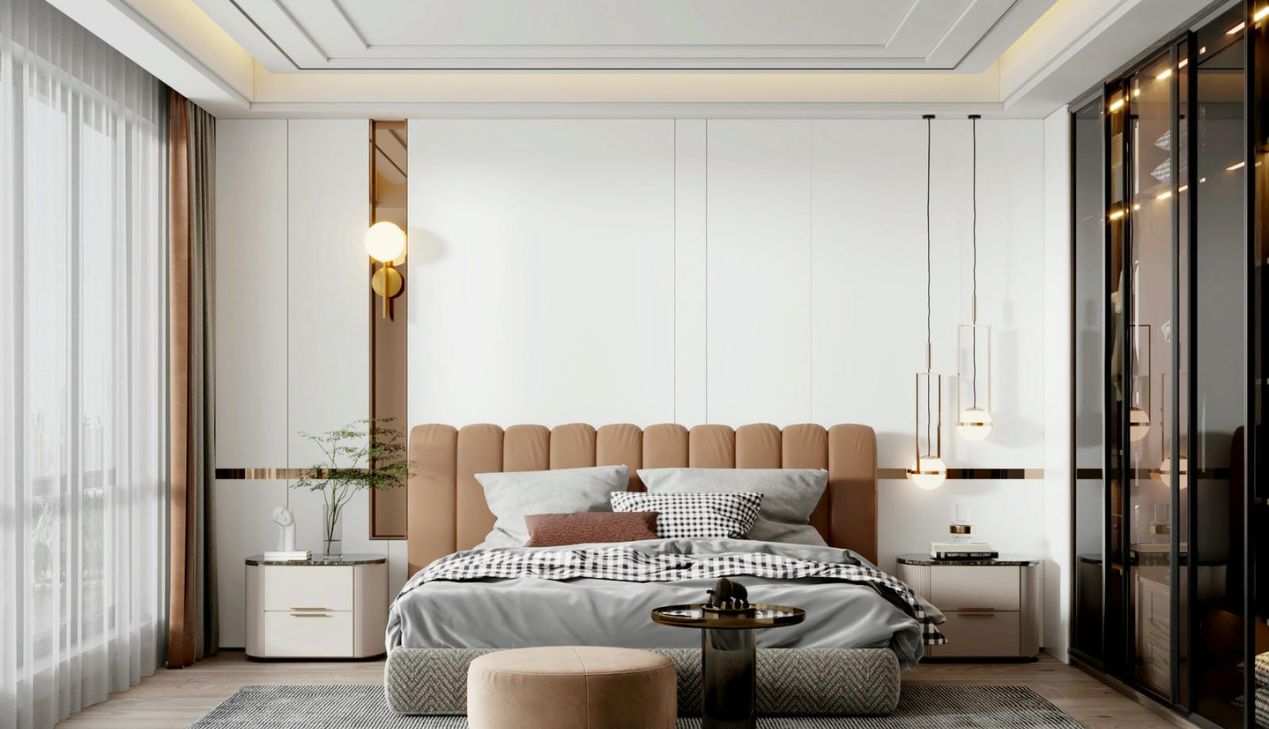 Thiết kế trần nhựa cho phòng ngủ ấm cúng