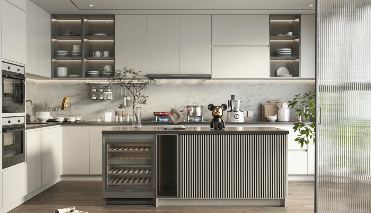 Thiết kế tủ bếp gỗ công nghiệp MDF Thiết kế tủ bếp gỗ công nghiệp MDF