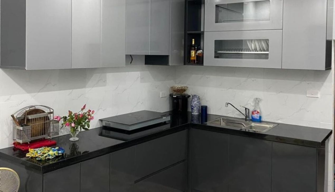 Thiết Kế Tủ Bếp Nhựa Chữ L Cho Nhà Phố Thiết Kế Tủ Bếp Nhựa Chữ L Cho Nhà Phố