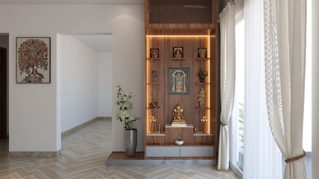 Trang trí phòng thờ chung với phòng khách Trang trí phòng thờ chung với phòng khách