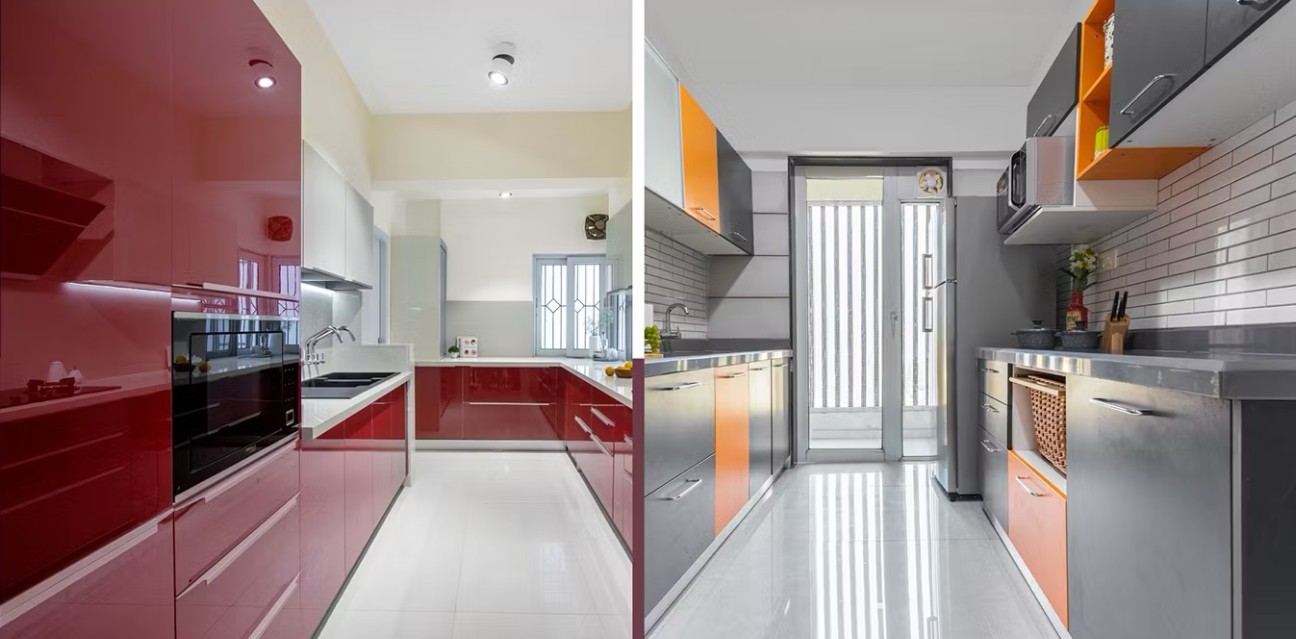 Tủ bếp composite và laminate