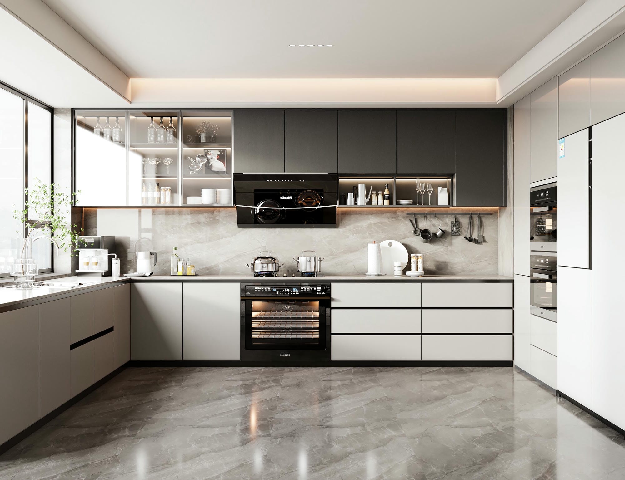 Tủ bếp gỗ công nghiệp acrylic Tủ bếp gỗ công nghiệp acrylic