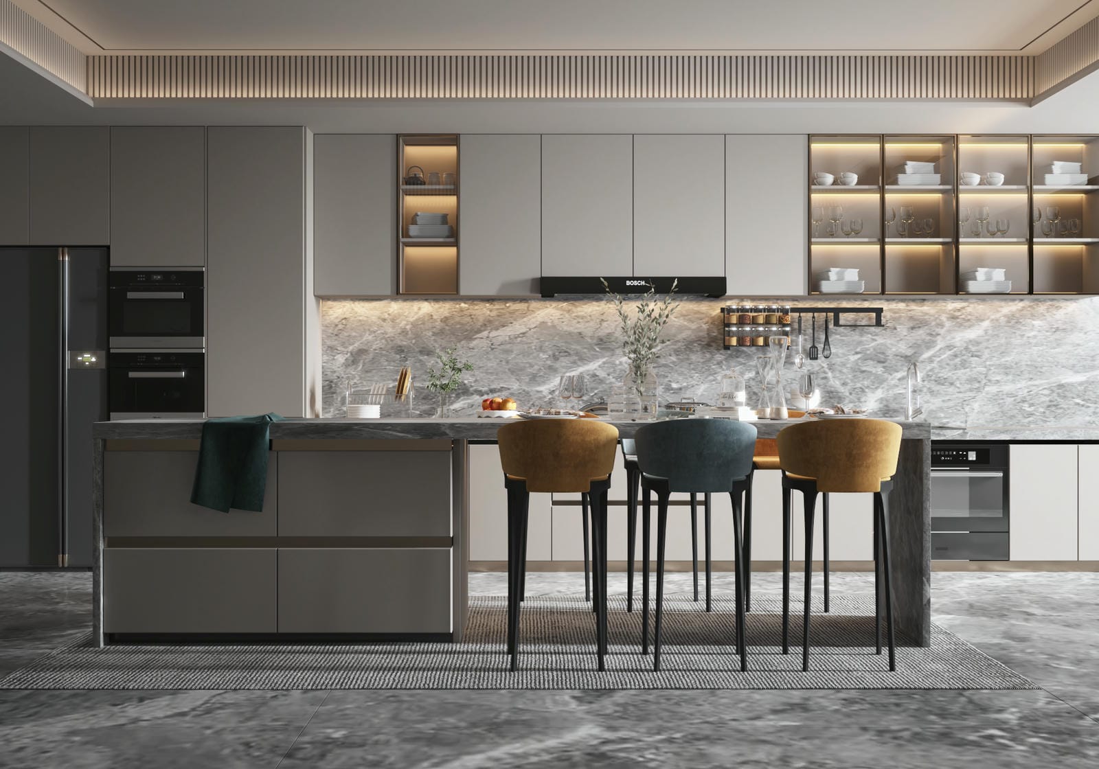 Tủ bếp gỗ công nghiệp chuẩn Tủ bếp gỗ công nghiệp chuẩn