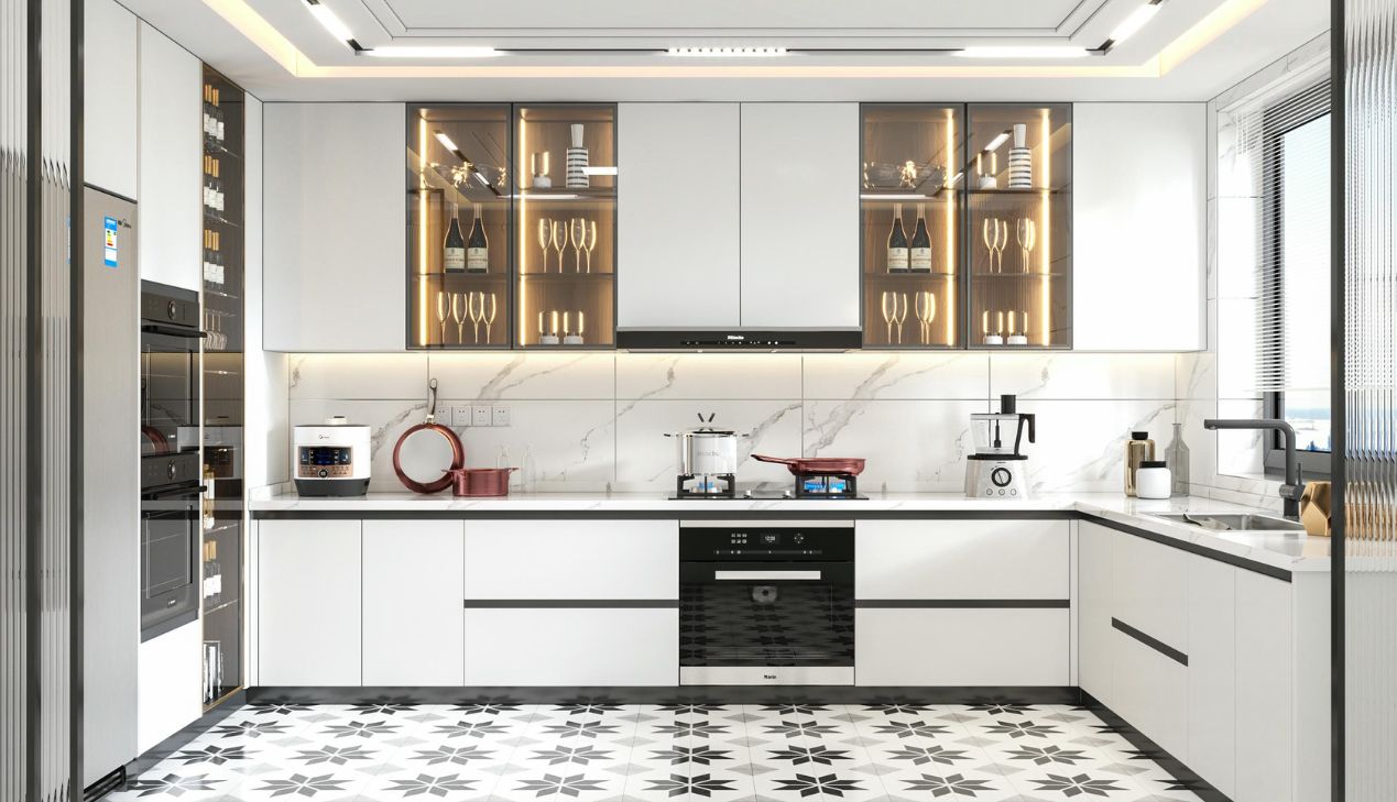 Tủ Bếp Nhựa Chữ L Tiện Nghi Tủ Bếp Nhựa Chữ L Tiện Nghi
