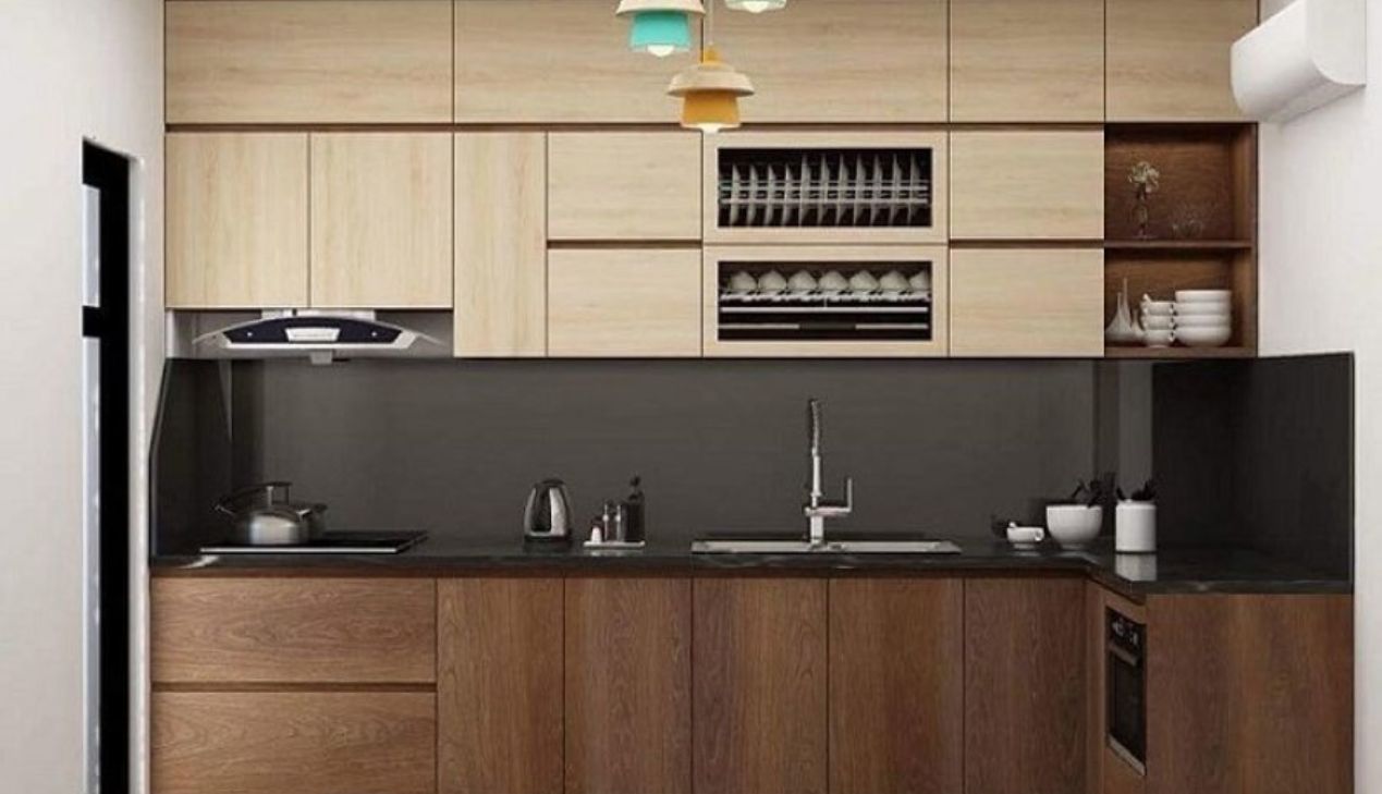 Tủ bếp nhựa giả gỗ chống nước Tủ bếp nhựa giả gỗ chống nước