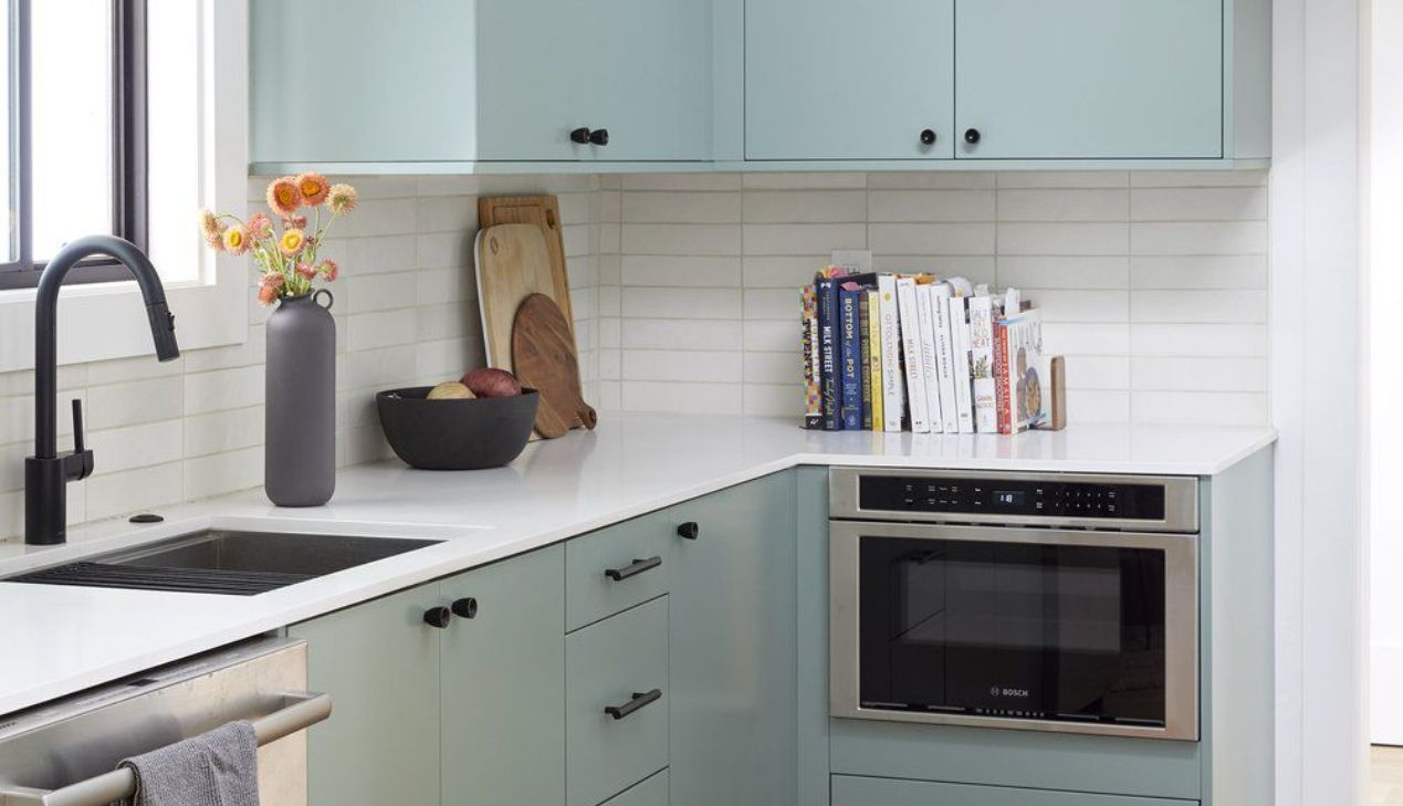 Tủ bếp nhựa melamine cho chung cư