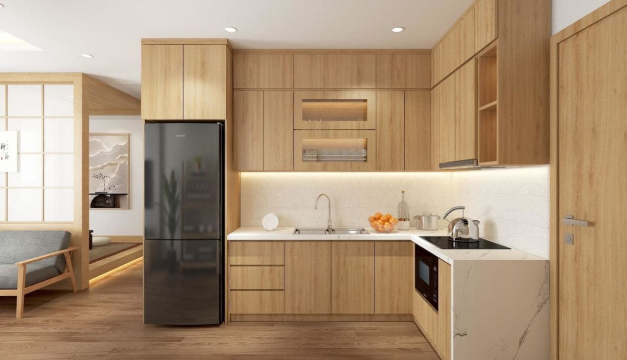 Tủ bếp nhựa melamine