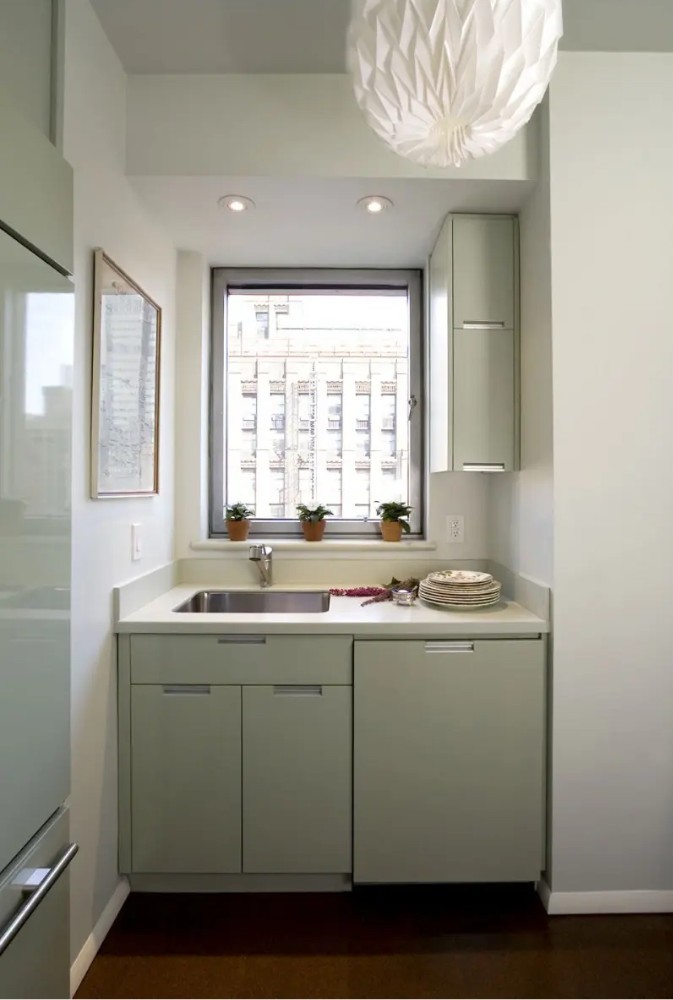 Tủ bếp nhựa mini có bồn rửa