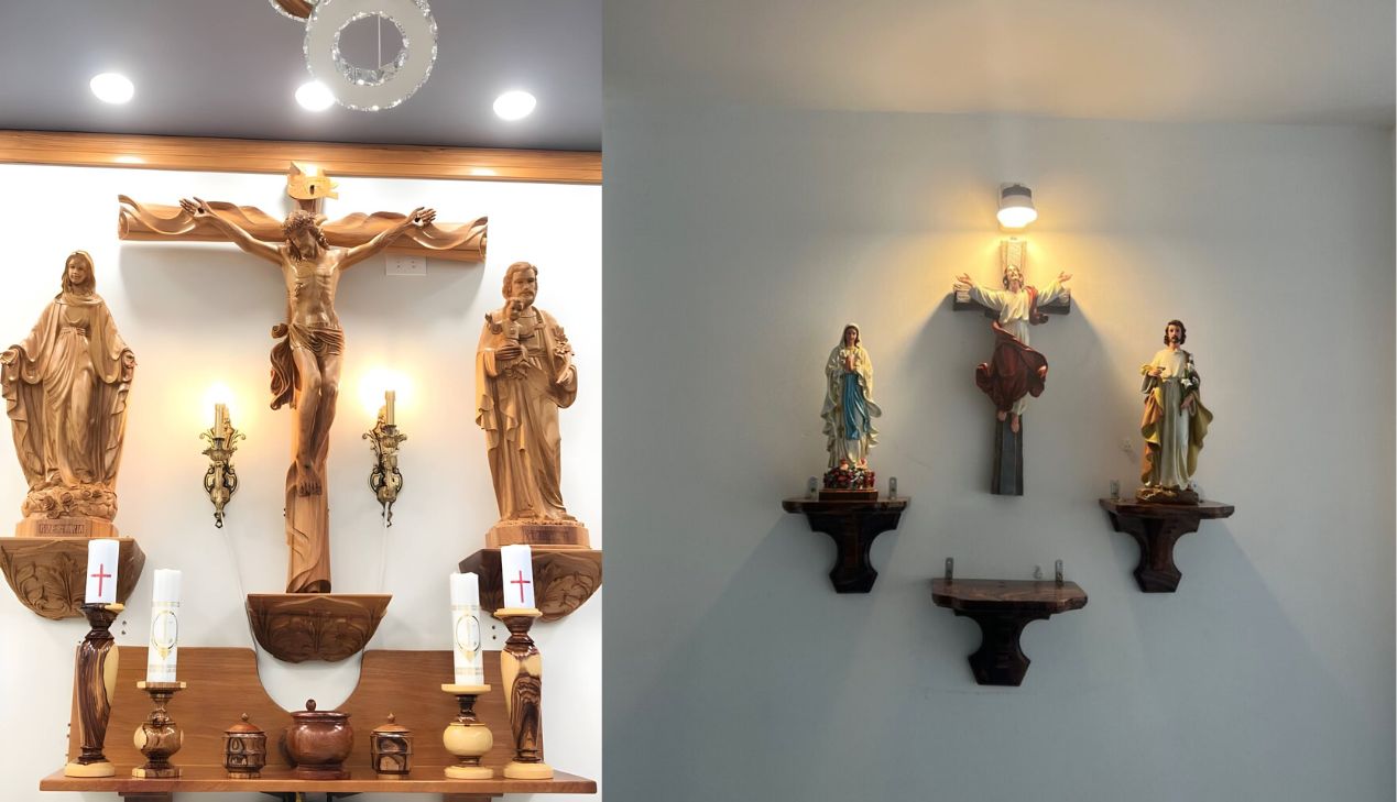 Tượng Thánh Giuseppe - Bên trái của Chúa