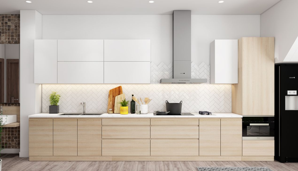 Ứng dụng gỗ hdf được phủ laminate trong tủ bếp