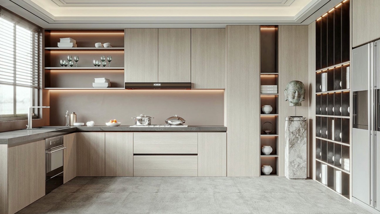 Vật liệu tủ bếp hiện đại - Laminate Vật liệu tủ bếp hiện đại - Laminate