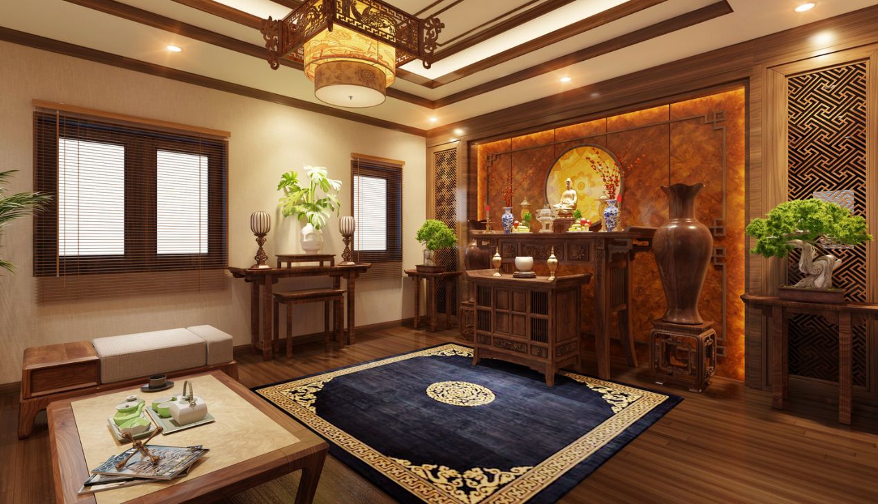 Vị trí đặt bàn thờ phòng khách yên tĩnh