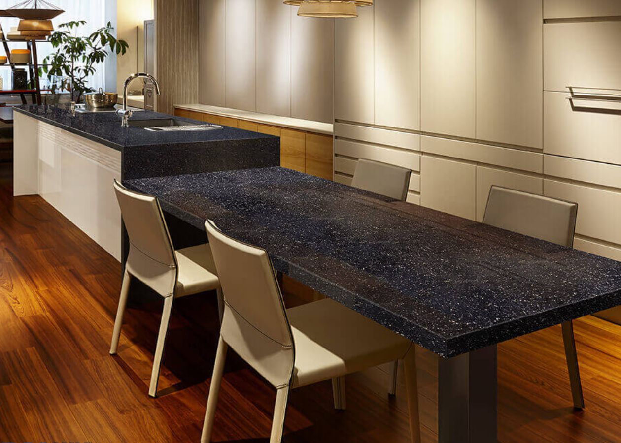 Đá bếp solid surface giúp phòng bếp đẹp hơn