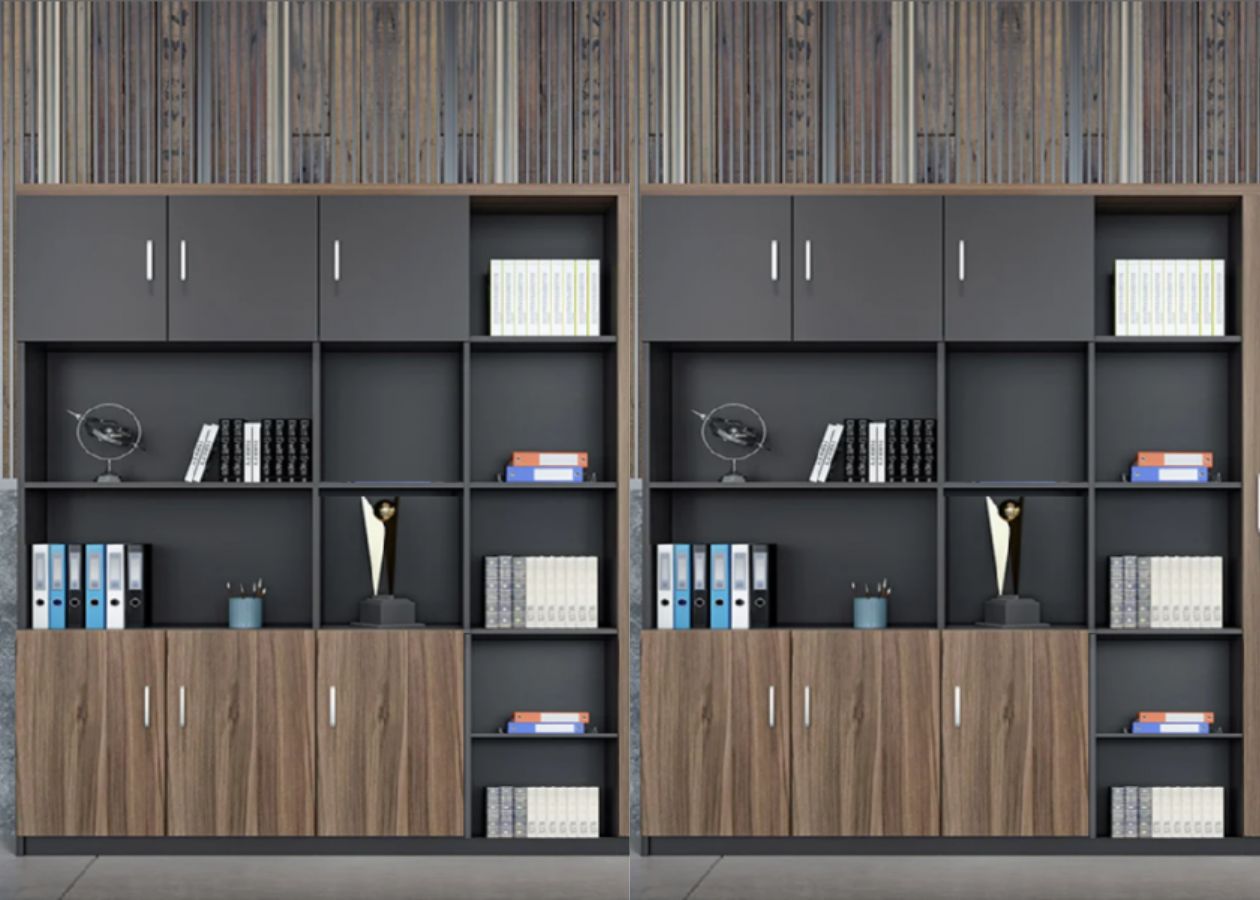 Kệ sách ván gỗ plywood phủ laminate