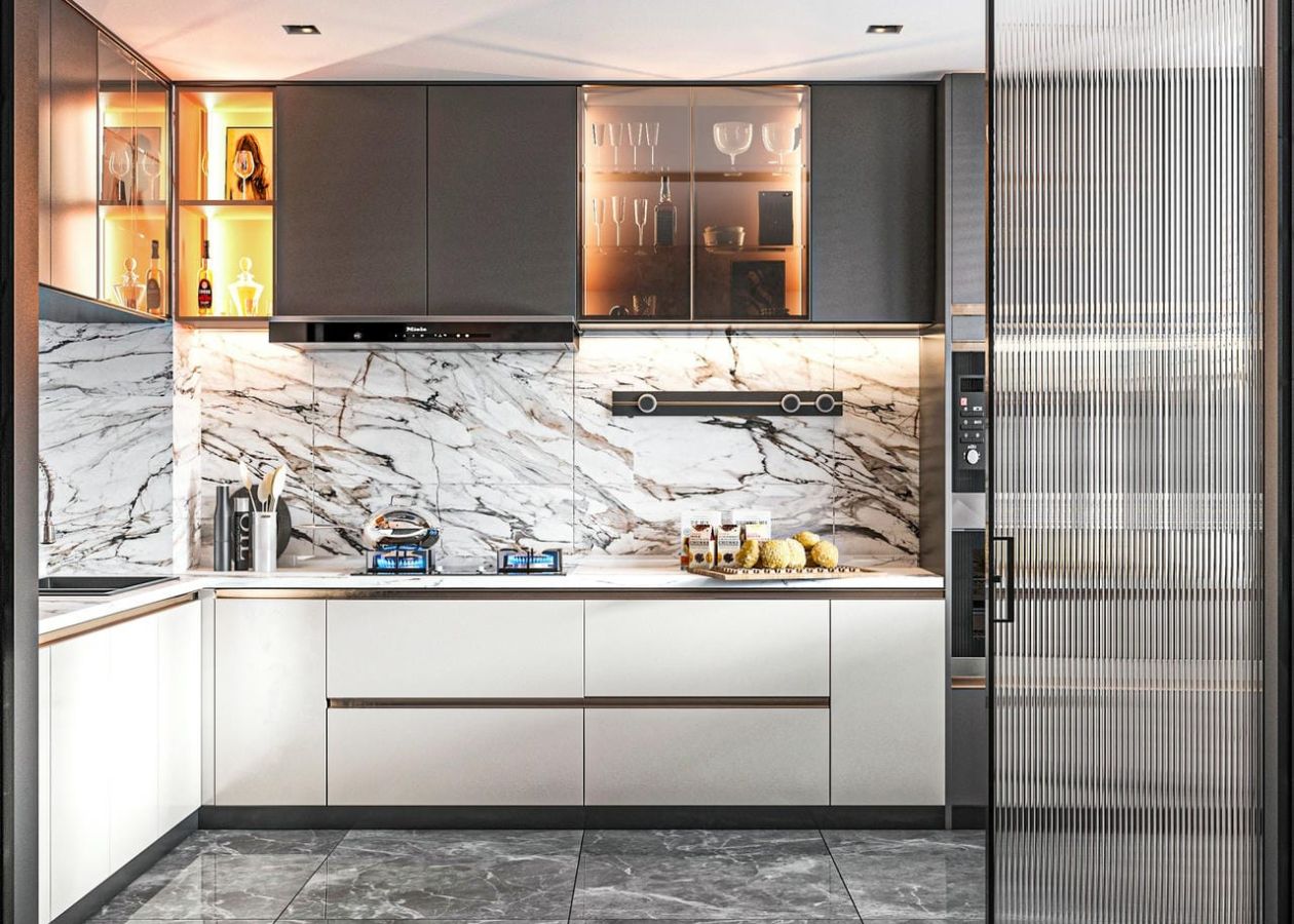 Kích Thước Tủ Bếp Chữ L: Chuẩn Khoa Học, Hợp Phong Thủy, Đẹp Từng Góc Nhìn 10 Kích thước tủ bếp chữ L