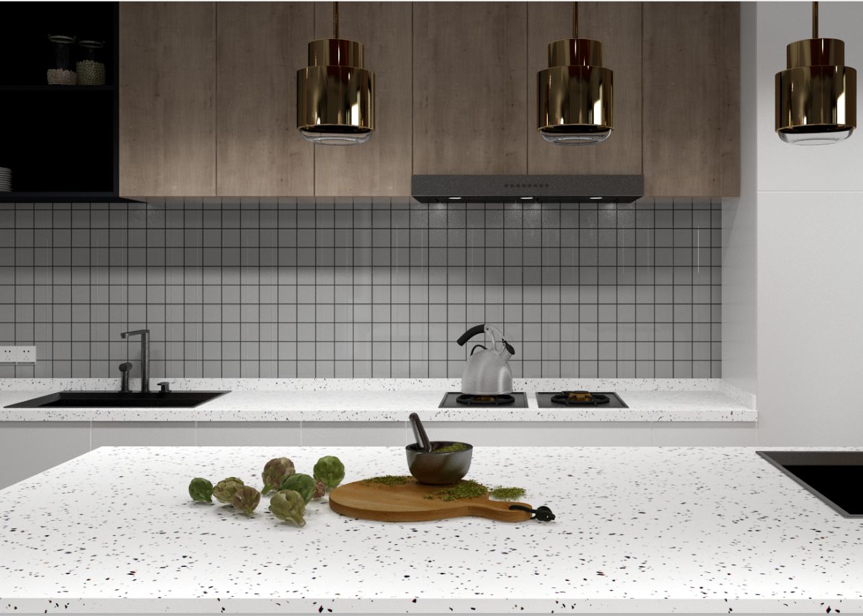 Một số hạn chế khi sử dụng đá bếp terrazzo