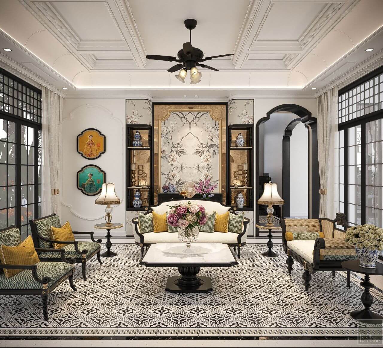Thiết kế nội thất phong cách indochine